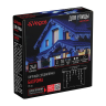 3*0,6м. Электрогирлянда-конструктор ''Бахрома'' 72LED (синий) IP44 Vegas 55008