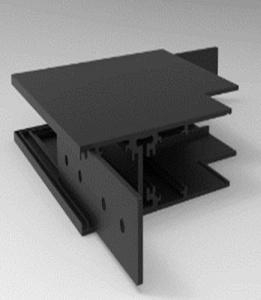 Угловой коннектор внутренний для накладного магнитного шинопровода ST003 St Luce ST007.439.00 