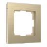 Рамка на 1 пост (шампань алюминий) Aluminium Werkel W0011711