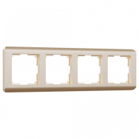 Рамка на 4 поста Werkel Stream (шампань) W0042111