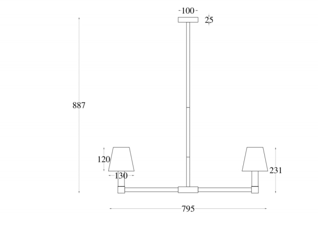 Люстра на штанге Maytoni Tet-a-tet MOD104PL-07B 