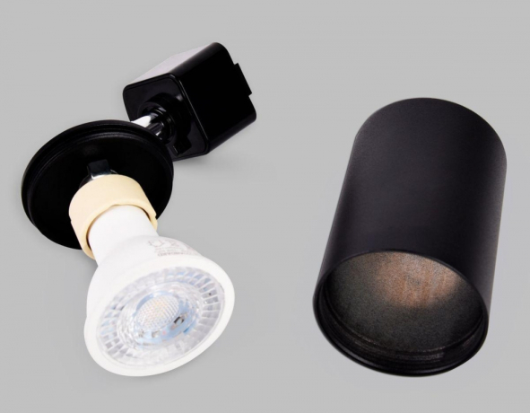 Однофазный светильник для трека Ambrella light Track System GL5123 BK