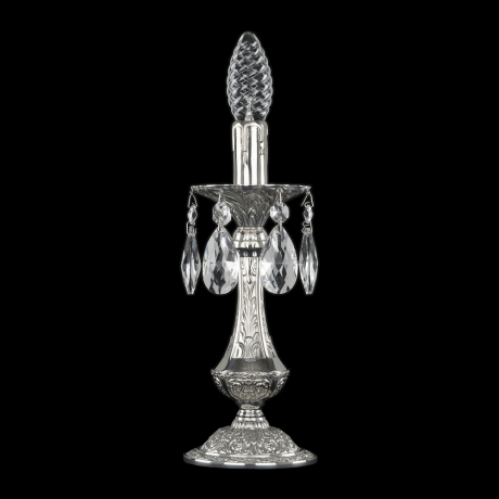 Настольная лампа декоративная Bohemia Ivele Crystal 7200 72100L/1-26 Ni 