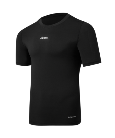 Нарушена упаковка!  <790710> Футболка компрессионная судейская PerFormDRY Referee Baselayer Tee SS, черный JÖGEL ЦБ-00002994