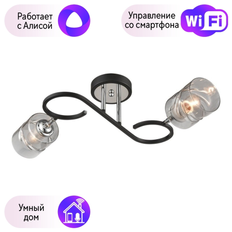 Люстра потолочная Velante с поддержкой Алиса 235-107-02-A 