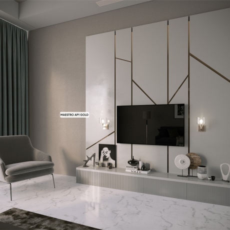 Бра Crystal Lux Maestro AP1 Gold 