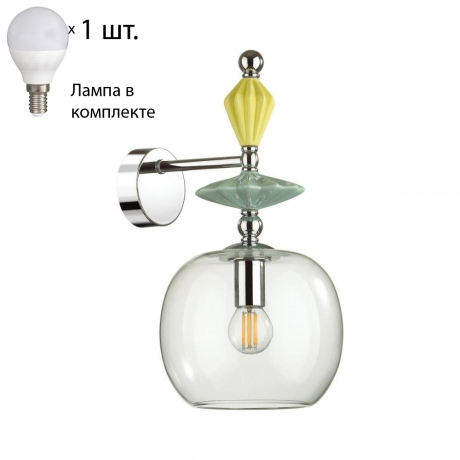 Бра Odeon Light Bizet с лампочкой 4893/1WB+Lamps E14 P45 
