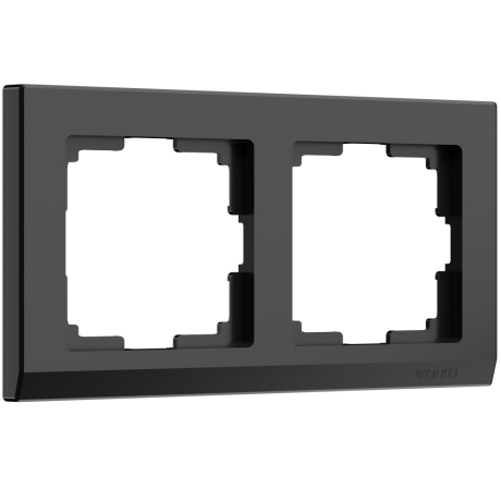 Рамка на 2 поста (черный) Werkel W0021808