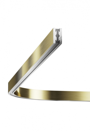 Нарушена упаковка!  <847895> Коннектор радиусный для шинопровода Maytoni Flarity TRX154-RC80-BS