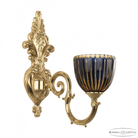 Бра Bohemia Ivele Crystal 7203B15/1/210 G P1 U Amber-Blue/H-1K 