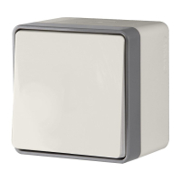 Выключатель одноклавишный влагозащищенный Werkel Gallant (слоновая кость) W5010203