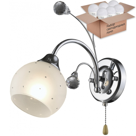 Бра с лампочкой Velante 707-101-01+Lamps E27 P45 