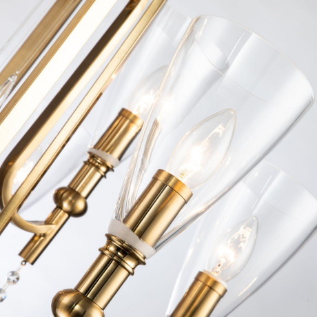 Подвесная люстра с лампочками Favourite Lyra 2968-9P+Lamps E14 Свеча 