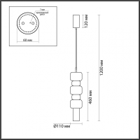 Подвесной светильник Lumion Verona 6505/1