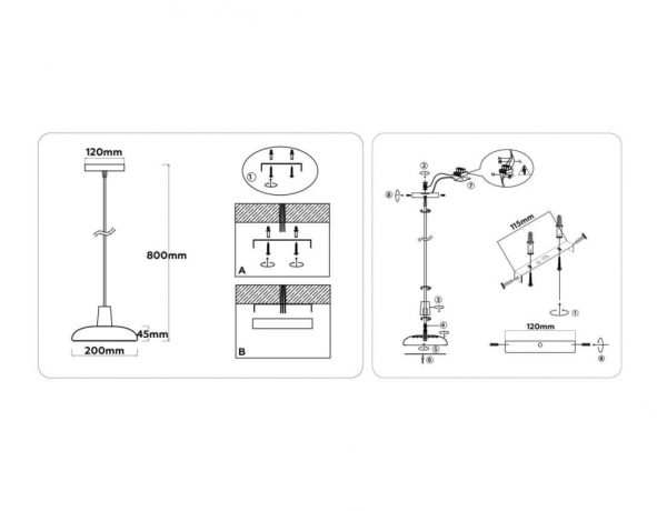 Светильник подвесной Ambrella light COMFORT FL4839 