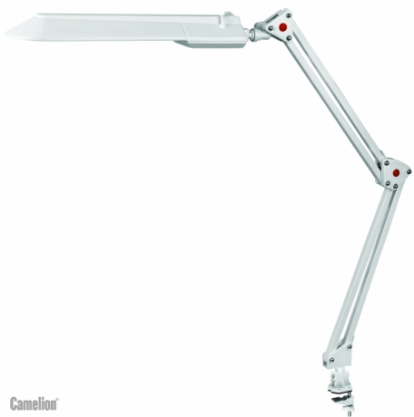 KD-017C C01 белый Настольный светильник на струбцине Camelion 3279 