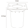 Встраиваемый в дорогу светильник Arte Lamp Piazza A6015IN-1SS