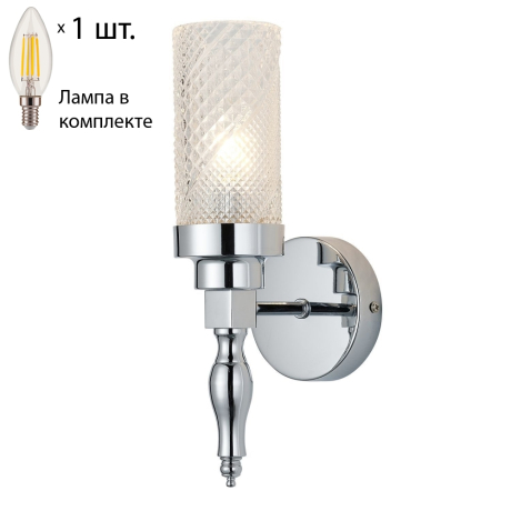 Бра с лампочкой Favourite Anima 2813-1W+Lamps E14 Свеча 