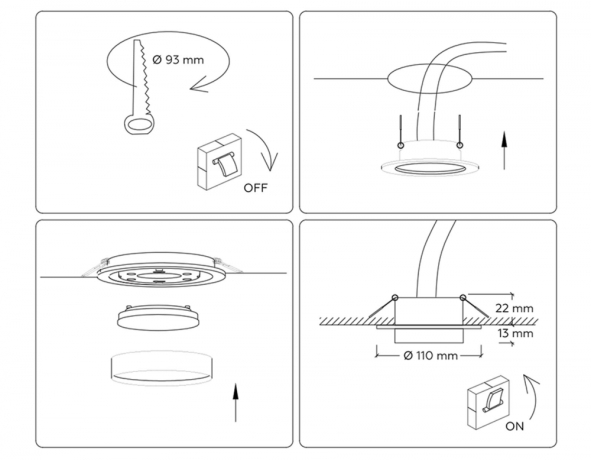 Встраиваемый светильник Ambrella light Techno Spot Acrylic tech TN5225