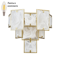 Светильник настенный с лампочками Arte lamp A4068AP-3SG+Lamps