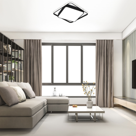 Потолочная люстра с пультом ДУ Eurosvet Jeremy 90252/1 черный 