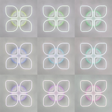 Потолочная светодиодная люстра с пультом ДУ и голосовым управлением Citilux Ромби Смарт CL236A140E 