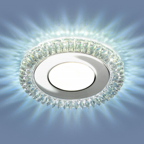 9908 LED 8W CL прозрачный Светильник встраиваемый светодиодный с подсветкой Elektrostandard