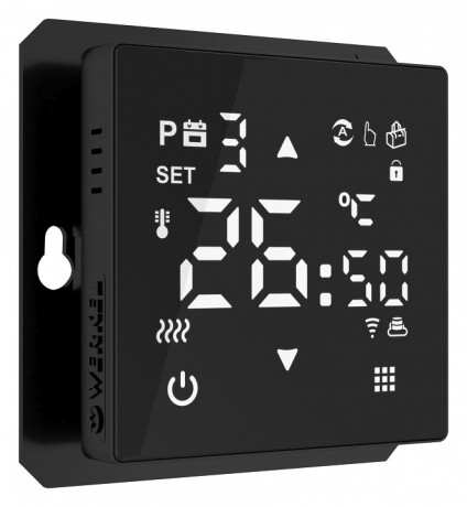 Терморегулятор электромеханический для теплого пола Werkel черный W1151208 