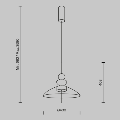 Подвесной светильник Maytoni Bangkok MOD185PL-L6B3K6 