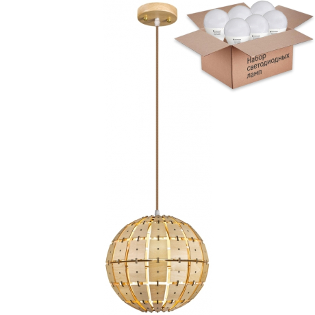 Подвесной светильник с лампочкой Velante 550-716-01+Lamps E27 P45 