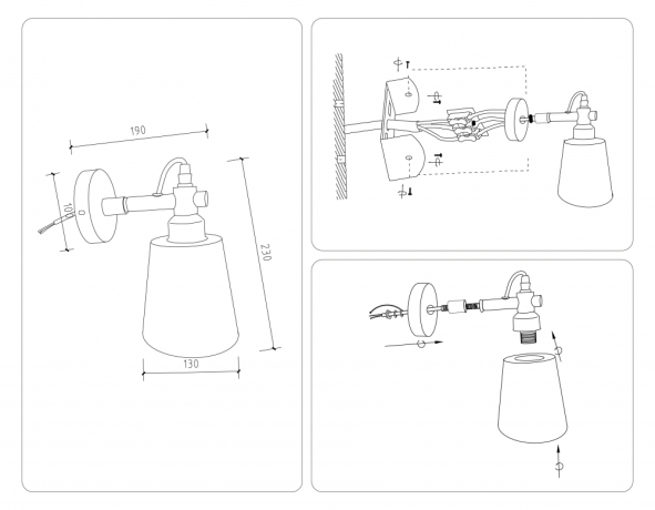 Бра Ambrella light TRADITIONAL LoftTR82212 