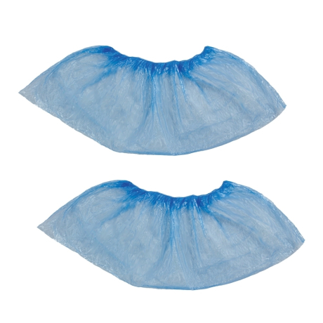 Нарушена упаковка!  <271022> Бахилы КОМПЛЕКТ 2000 шт. (1000 пар) в упаковке, ЭКОНОМ, размер 40х14 см, 1,8 г, ПНД, ЛЮБАША, 630717 (630717)