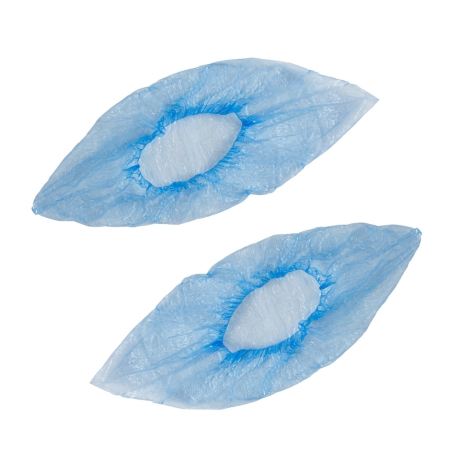 Нарушена упаковка!  <271022> Бахилы КОМПЛЕКТ 2000 шт. (1000 пар) в упаковке, ЭКОНОМ, размер 40х14 см, 1,8 г, ПНД, ЛЮБАША, 630717 (630717)