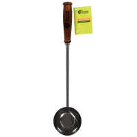 Нарушена упаковка!  <296950> Ковш из нержавеющей стали 0,2 л, длина 45 см ''Банные штучки'' 32032