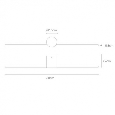 Настенный светодиодный светильник Lucide Mizar 12201/60/30 