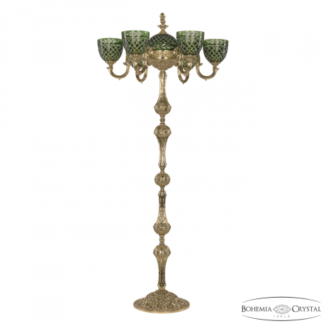 Торшер Bohemia Ivele Crystal 72003TP/6/175 G P1 U Clear-Green/H-1J FA2S 