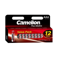 Нарушена упаковка! <314926> Camelion LR03 Plus Alkaline BLOCK-12 (LR03-HP12, батарейка,1.5В)