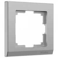 Рамка на 1 пост (серебряный) Werkel W0011806