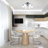 30145/6 хром/венге хром/венге Потолочная люстра со стеклянными плафонами Eurosvet Blasco