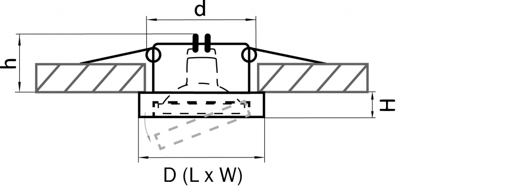 Встраиваемый светильник Lightstar Mattoni 006234 