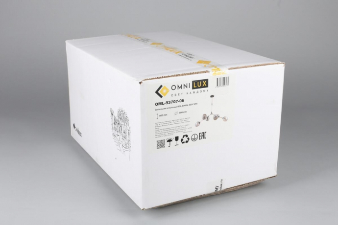 Люстра с поддержкой Алисы потолочная Omnilux OML-93707-06-A 