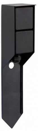 Розетка двойная с заземлением с крышкой Feron 52185