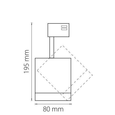 Трехфазный LED светильник 15W 4000К для трека Canno Lightstar 301574 