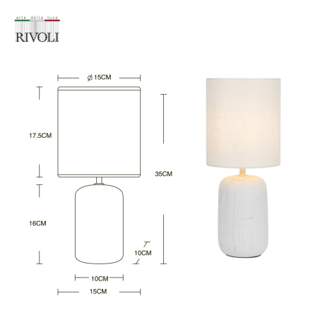 Настольная лампа с Led лампочками в комплекте Rivoli Б0053451+Lamps 