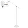 Торшер с лампочкой Arte lamp A2054PN-1WH+Lamps 