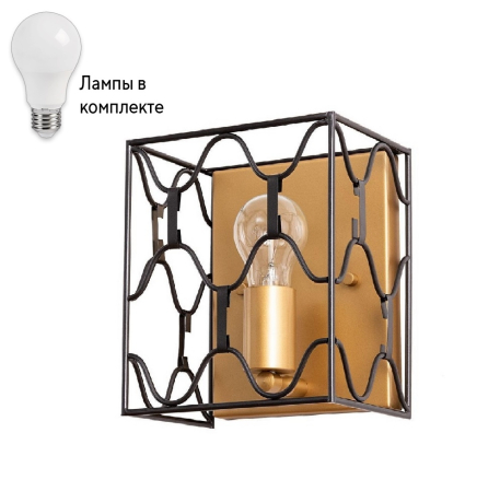 Настенный светильник с лампочкой DIVINARE 2021/04 AP-1+Lamps 