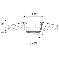 Нарушена упаковка.  <43760> 0 Встраиваемый поворотный точечный светильник Lightstar Singo 11621