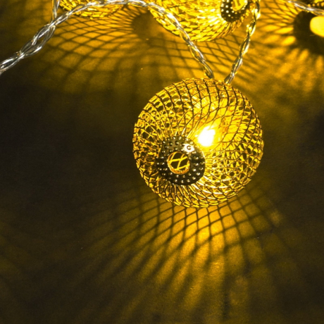 2м. Гирлянда с насадками 10LED (теплый) A-463 Sneha 1413870