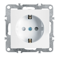 Нарушена упаковка!  <315880> Розетка с защитной шторкой (белый) Эрна Stekker PST16-9110-01 39317