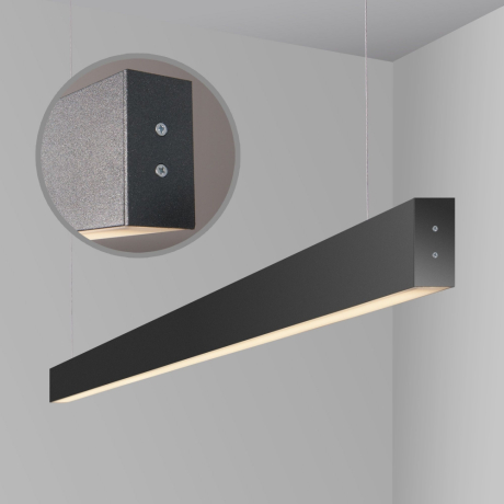 Линейный подвесной светильник Elektrostandard LSG-01-2-8*103-4200-MSh черная шагрень (a042943)